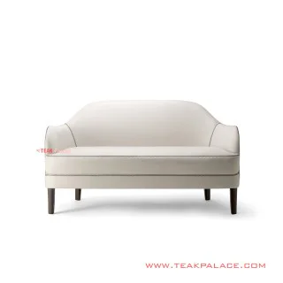 Sofa Tamu 2 Dudukan Putih Seri Kevin
