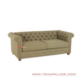 Sofa Chesterfield Green Minimalis Jati