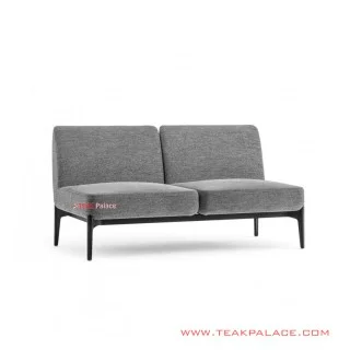 Sofa Minimalis Seri Alisia Kayu Jati 2 Dudukan