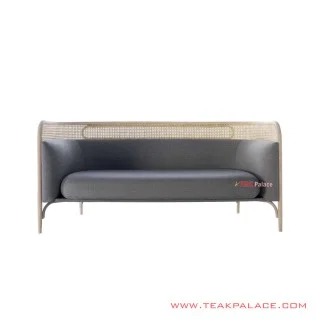 Sofa Rotan 2 Seater Jati Minimalis Gantari