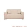 Guest Sofa 2 seater Black Teak Wood Rivoli Denim seri Truman Guest Sofa 2 seater Black Teak Wood Rivoli Denim seri Truman