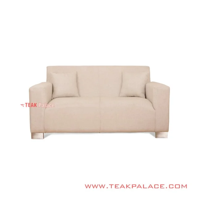 Guest Sofa 2 seater Black Teak Wood Rivoli Denim seri Truman Guest Sofa 2 seater Black Teak Wood Rivoli Denim seri Truman
