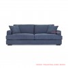Guest Sofa 2 seater Black Teak Wood Rivoli Denim seri Truman guest sofa 2 seater black teak wood rivoli denim seri truman 67