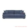 Guest Sofa 2 seater Black Teak Wood Rivoli Denim seri Truman Guest Sofa 2 seater Black Teak Wood Rivoli Denim seri Truman
