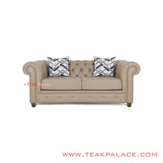  Chesterfield Leather Sofa 2 seater