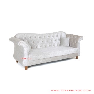 Kursi Sofa 3 Dudukan Selfie White Minimalis