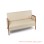 Truman Minimalist Guest Sofa 2 Seats