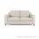 Guest Sofa 2 seater Black Teak Wood Rivoli Denim seri Truman