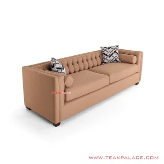 Sofa Bogor Kayu Jati Salak Brown Minimalis