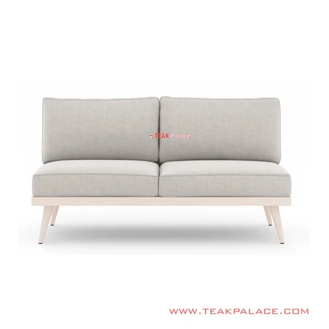 Sofa Tamu Minimalis Cream 2 dudukan Seri Luxius