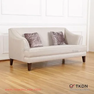 Sofa Modern Minimalis 2 Dudukan Tabanan Krem