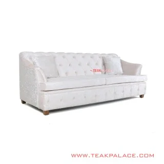 Sofa 3 Dudukan Minimalis Warna Putih Seri Musi