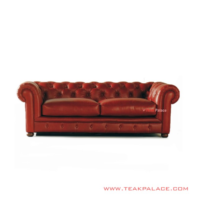 Sofa 3 Dudukan Merah Chesterfield sofa 3 dudukan merah chesterfield 58