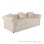 Sofa ChesterField 3 Dudukan Rivoli Linen