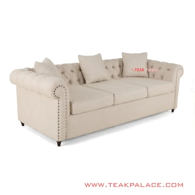 sofa chesterfield 3 seat rivoli linen 59
