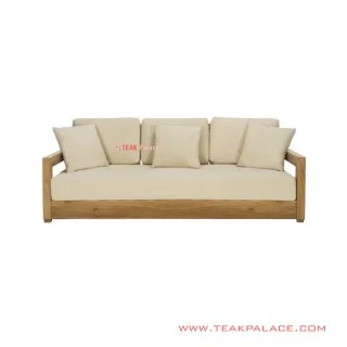 Sofa 3 dudukan Luxius Cream Minimalis Mewah