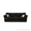 Black Minimalist Teak 3 Seater Sofa Carlo Series