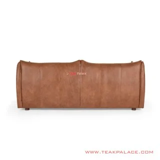 Sofa 3 Dudukan Kulit Coklat Denise Sofa 3 Dudukan Kulit Coklat Denise