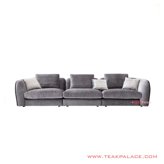 Sofa Tamu 3 Seater Minimalis Grey Genta sofa tamu 3 seater minimalis grey genta 60