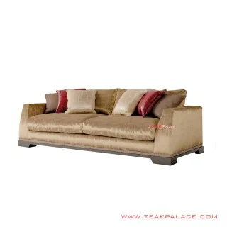 Sofa Unik Mewah Caesar Kayu Jati Black Walnut Minimalis