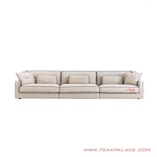 Sofa Mewah Syifa Linen Minimalis Jati