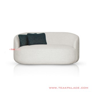 Minimalist Teak White Bamka Sofa