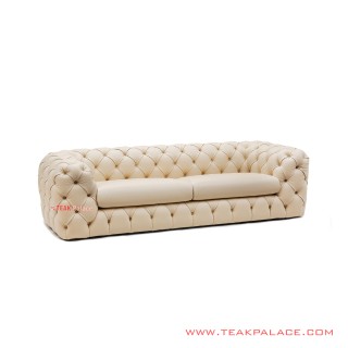 Sofa Farras Mewah Jati Oscar Ivory 3 Seater
