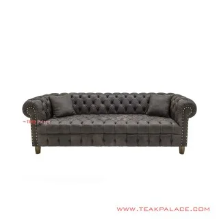 Sofa Chesterfield 3 Seater Minimalis Jati Sofa Chesterfield 3 Seater Minimalis Jati