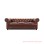 Guest Sofa Oscar Brown Minimalist Chesterfield Teak