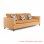 Sofa 3 Seater Kulit Seri Vania Terracotta