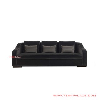 Sofa 3 Dudukan Emmo Hitam Minimalis
