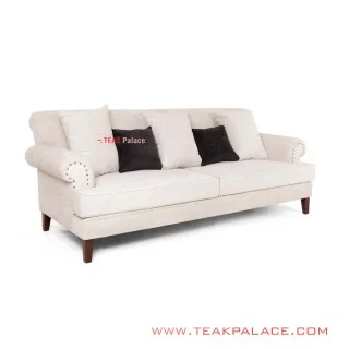 Sofa Santai 3 Dudukan Seri Amanda Rivoli Linen