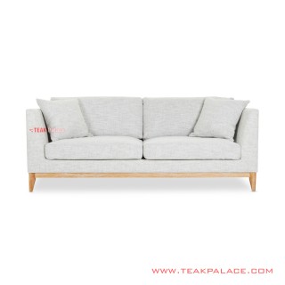 Sofa 3 Dudukan Cloud Jati Wash Rustic Seri Helena