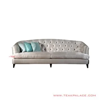 Sofa Putih Seri Elina Jati Minimalis