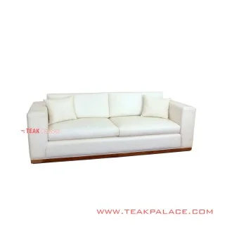 Sofa Kulit Putih Seri Padang