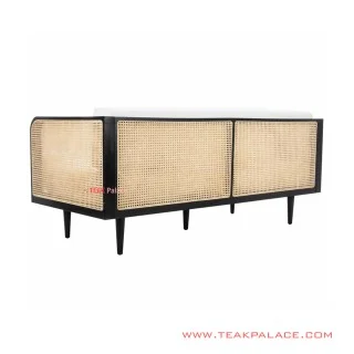 Sofa Tamu 3 dudukan Madura Anyaman Rotan Minimalis 