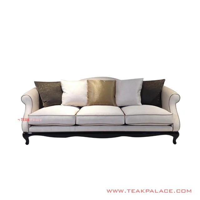 Sofa Tamu Putih Vishaka Jati Hitam Minimalis Sofa Tamu Putih Vishaka Jati Hitam Minimalis
