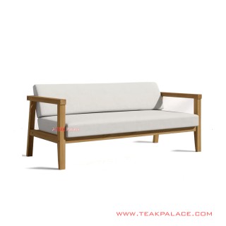 Sofa Tamu Minimalis 3 Dudukan Seri Seoul White Mewah