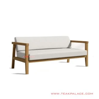 Sofa Tamu Minimalis 3 Dudukan Seri Seoul White Mewah