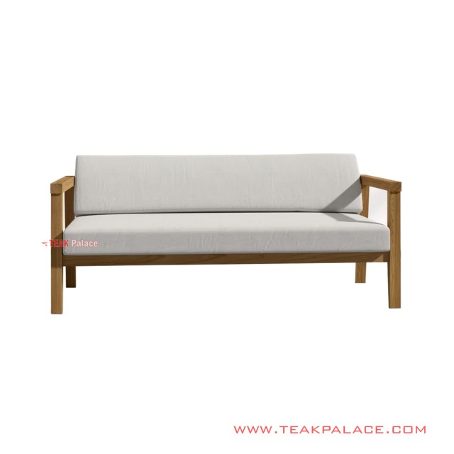 Sofa Tamu Minimalis 3 Dudukan Seri Seoul White Mewah