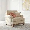 Sofa Single Minimalis Modern Ashley Cream