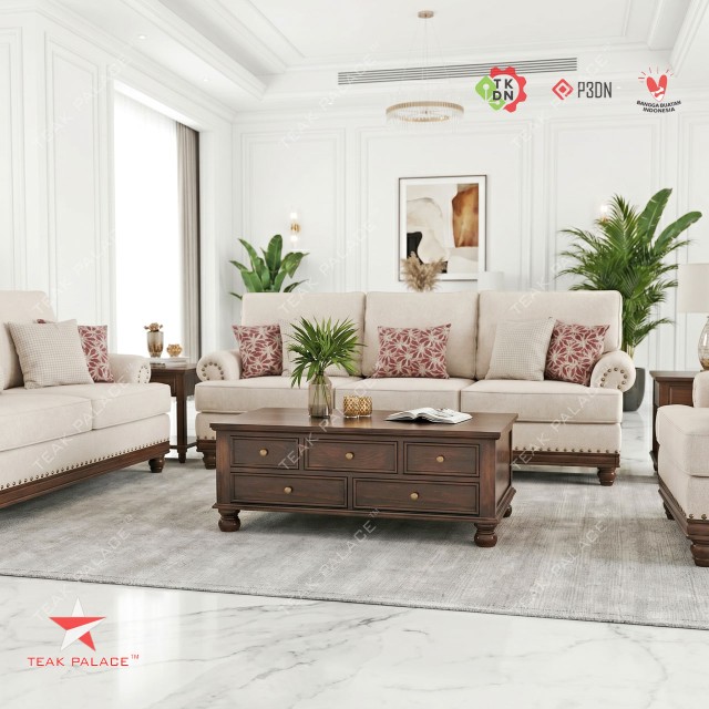 Sofa Minimalis Terbaru Ashley Set 321: Kemewahan Kayu Jati Finishing Salak Brown Doff Sofa Minimalis Terbaru Ashley Set 321: Kemewahan Kayu Jati Finishing Salak Brown Doff
