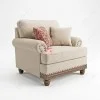 Sofa Single Minimalis Modern Ashley Cream