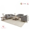 Dumai Series Luxury Modern Sofa Set (3-2-1) - Premium Velvet & Genuine Marble Tables