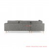 Corner Sofa Natural Teak Wood Revina Gray Ayudia Series corner sofa natural teak wood revina gray ayudia series 70