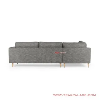 Sofa Sudut Ayudia Jati Natural Revina Grey Sofa Sudut Ayudia Jati Natural Revina Grey