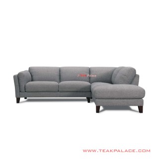 Sofa L Sudut Magnolia Dolphin Jati Minimalis