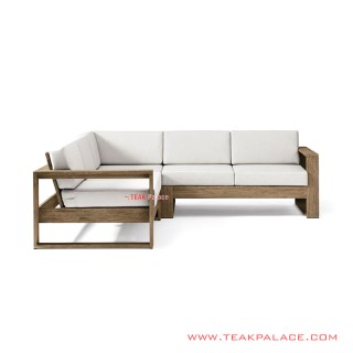 Sofa L Natural Minimalis Seri Bitam