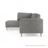 Corner Sofa Natural Teak Wood Revina Gray Ayudia Series corner sofa natural teak wood revina gray ayudia series 68