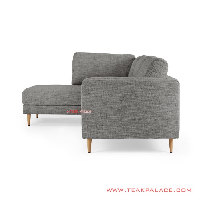 Corner Sofa Natural Teak Wood Revina Gray Ayudia Series corner sofa natural teak wood revina gray ayudia series 64